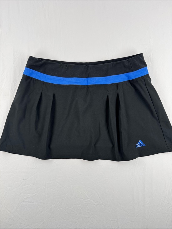 adidas Dresses & Skirts - adidas Black Skirt with Blue Waistband with Built in Shorts